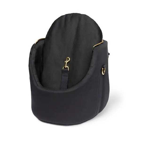 Winkley Black Luxury Designer Pet Carrier and Travel Bed