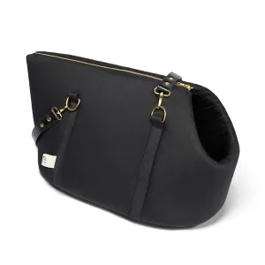 Winkley Black Luxury Designer Pet Carrier and Travel Bed