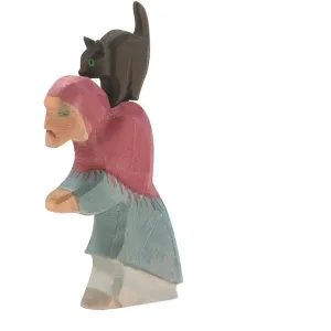 Witch with Cat, 2 pieces (25100) - Ostheimer