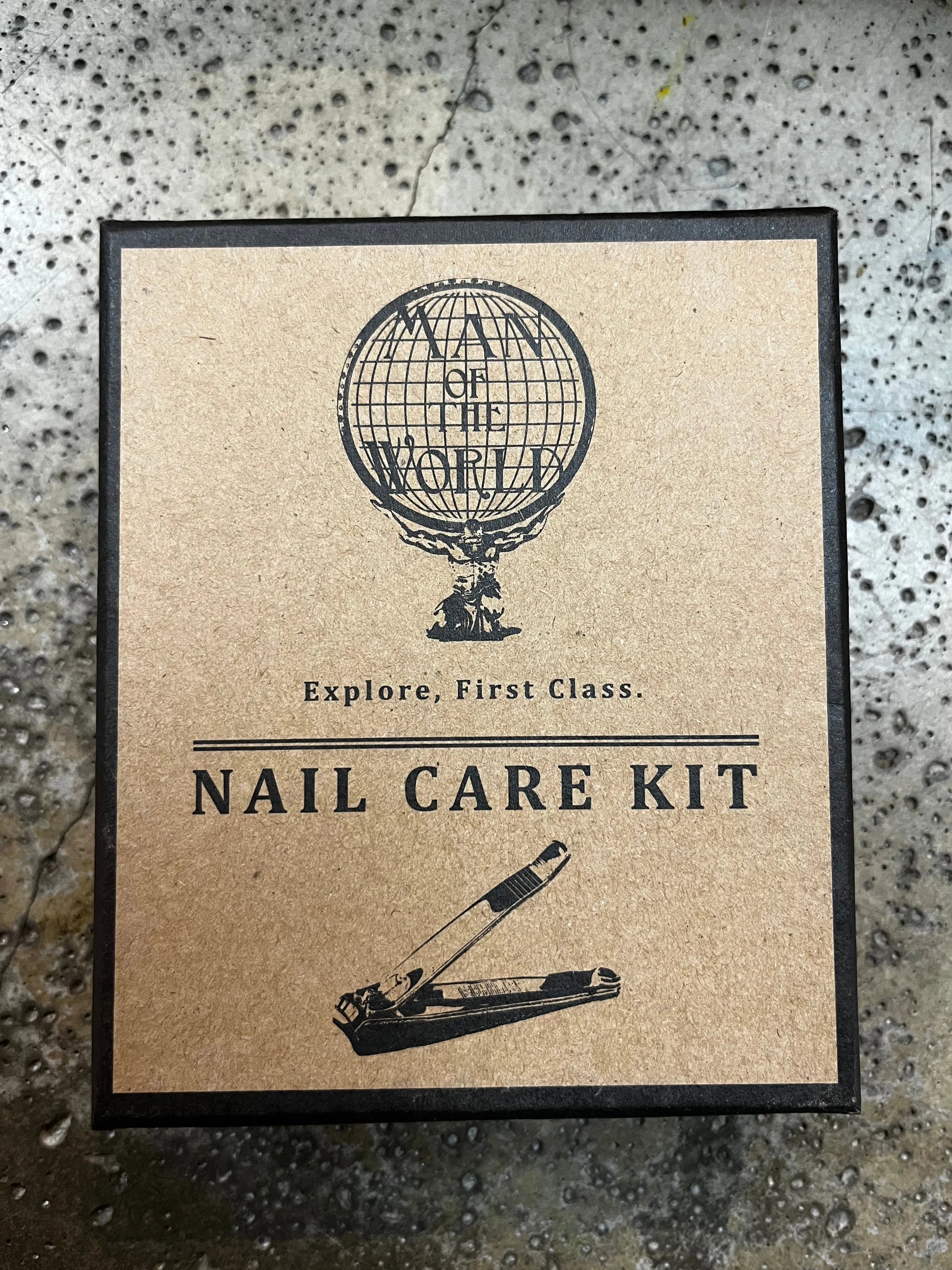 World Map Nail Care Kit
