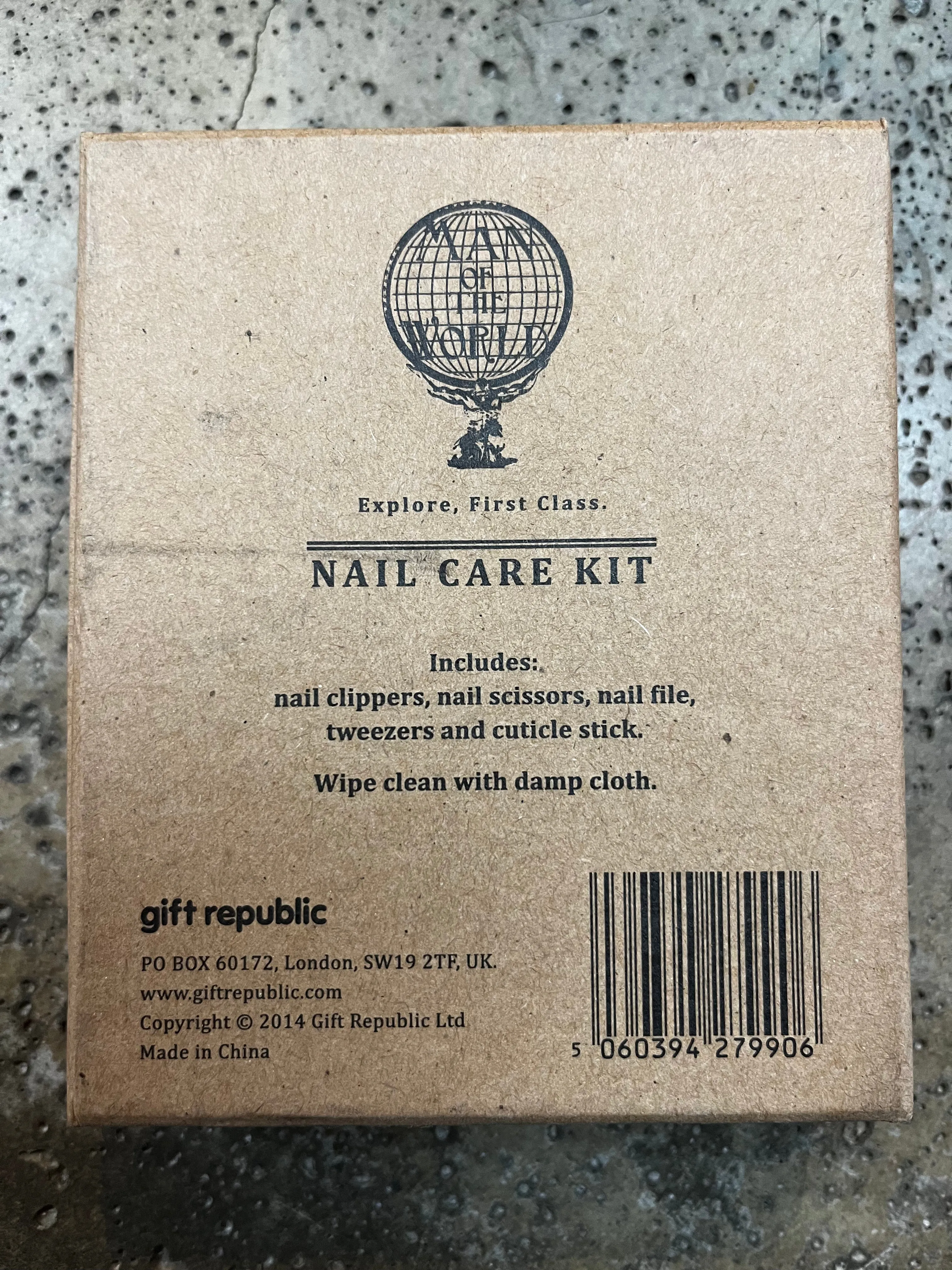 World Map Nail Care Kit